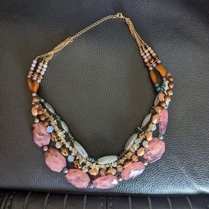 Chunky Beaded Layered Necklace